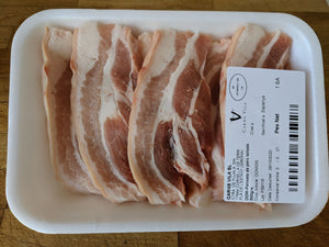 Panxeta de porc tallada – Safata 500 Gr aprox (1cm a 1.5cm de gruix)